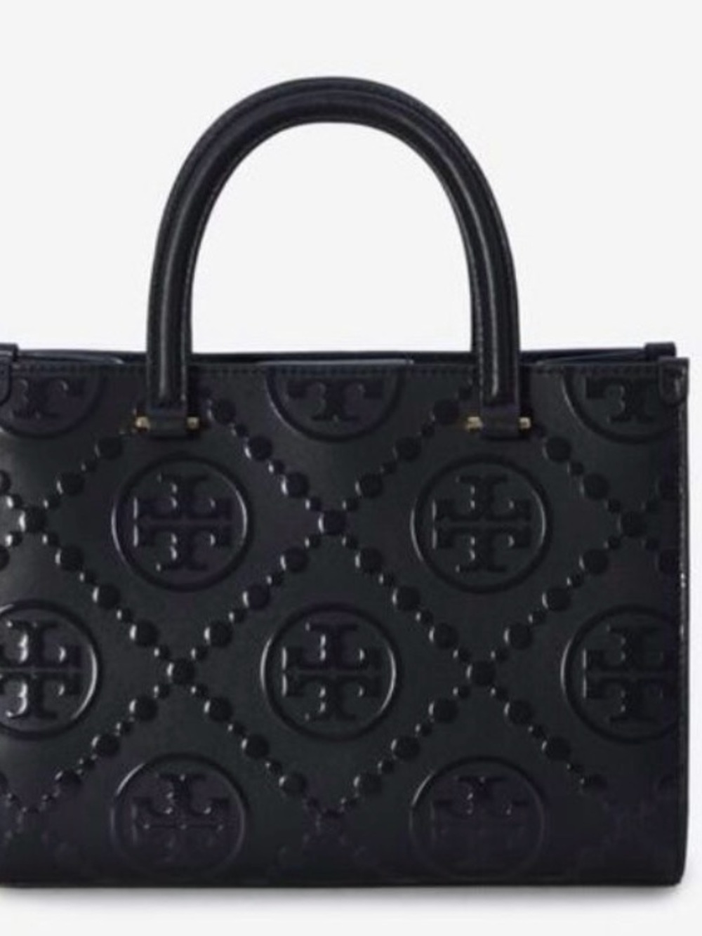 Tory Burch T MONOGRAM TOP-HANDLE EMBOSSED TOTE - Picture 8 of 10